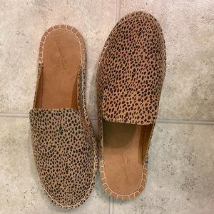 Leopard Print Mules, Size 6